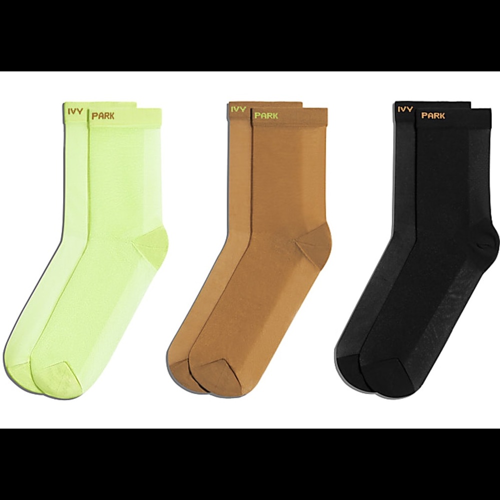 adidas Ivy Park Sheer Socks 3-Pack Hi Res